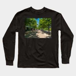 Blue skies,trees and shades at the Olympic park Long Sleeve T-Shirt